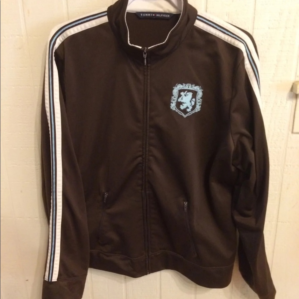 Xxl Tommy Hilfiger track jacket crest preppy 16W